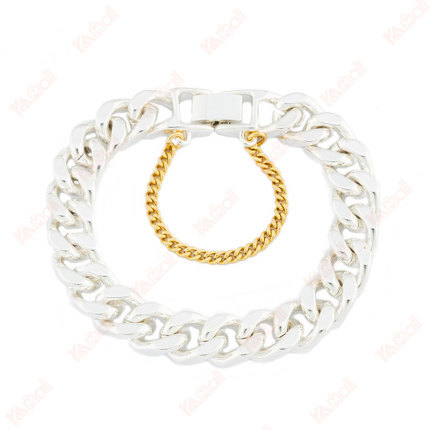 unique design silver plated bracelet